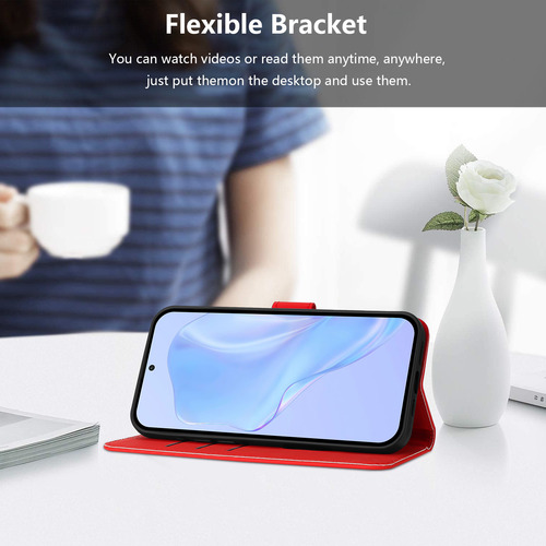 Funda Para Samsung Galaxy A34/a35/a36, Cartera De Piel, 18 Colores, Función Atril, Carga Inalámbrica, Piel Mate