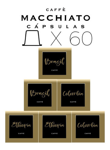 Mix Especial 60 Capsulas Macchiato Compatible Nespresso