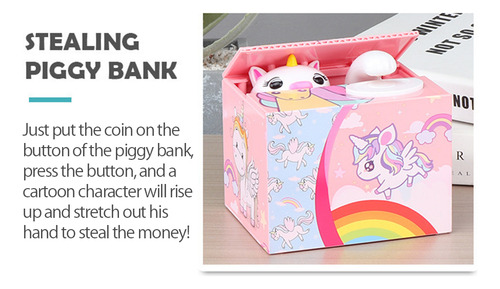 Piggy Bank, Monedas Robadas En Navidad, Juguetes Para Colecc