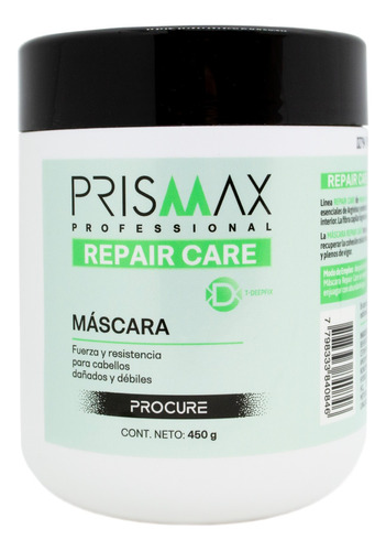 Prismax Repair Care Máscara Reparadora Pelo Dañado Grande 3c