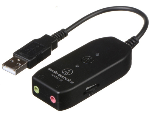 Adaptador Placa De Som Usb Audio Technica Atr2usb - Atr2