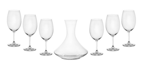 Set Juego De 7 Piezas De Cristal Para Vino Forum Wine