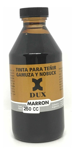 Tinta Dux Para Teñir Gamuza Y Nobuck 250cc. Color Marrón