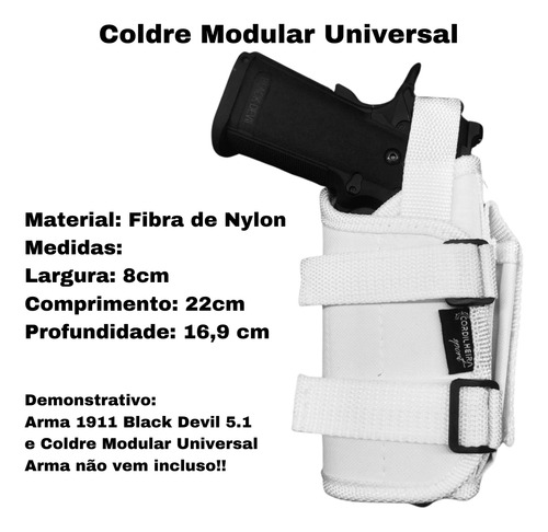 Coldre Modular Universal Externo Policial Militar Destro