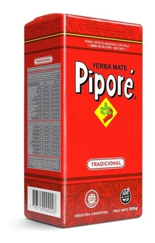 Yerba Mate Piporé Tradicional 500g