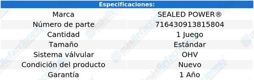 Jgo Bujes Árbol Levas Std F-250 Hd V8 5.8l 97 Sealed Power