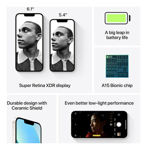 Apple iPhone 13 128gb Blanco Estelar Sim Física (Reacondicionado)