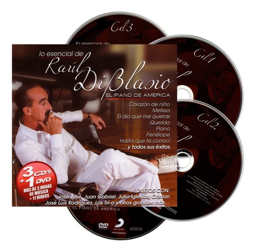 Lo Esencial De Raul Di Blasio Box 3 Discos Cd + Dvd