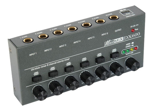 Mezclador De Audio Mini Mezclador De Audio Profesional 6