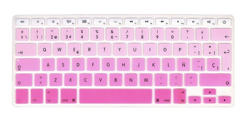 Protector De Teclado Para Macbook  A1534/a1708 Rosa Bio