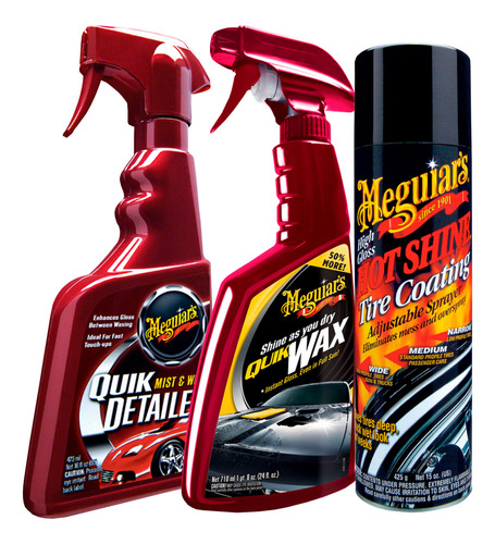 Kit Cuidado Exterior Meguiars Resaltador De Brillo C/regalo