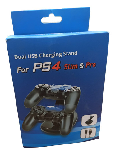 Stand Cargador Para 2 Mandos Ps4 Slim Y Pro