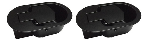 2x Sofá Reclinable / Silla De Liberación Ovalada Negro