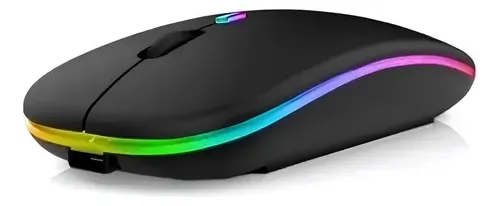 Mouse gamer de juego inalámbrico recargable YindiaoInalámbrico con USB A2 negro