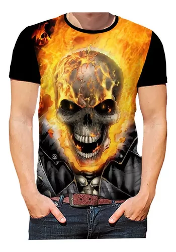 Camiseta Camisa Motoqueiro Fantasma Desenhos Filmes Hd 02