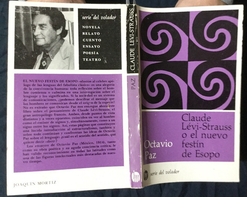 Claude Levi Strauss O El Nvo. Festín De Esopo. Octavio Paz