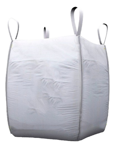 Big Bag C1, bolsa de reciclaje de rafia para reciclaje de escombros, jardinería, color blanco
