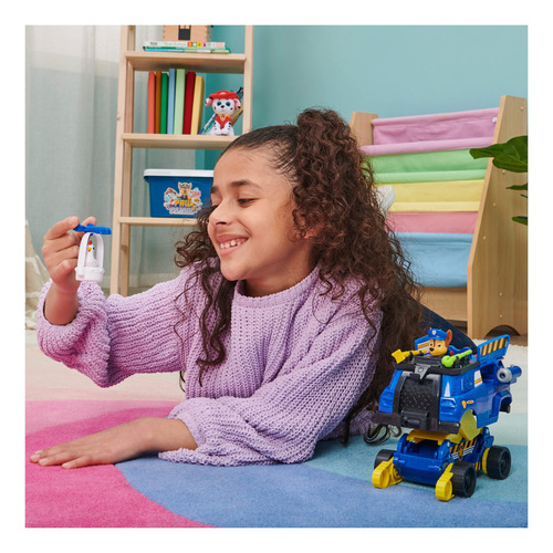 Paw Patrol, Chase Rise And Rescue - Coche De Juguete Transf