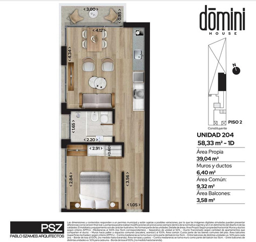 Venta Apartamento 1 Dormitorio Con Terraza  Contra Frente, Zona Cordón Sur!!!