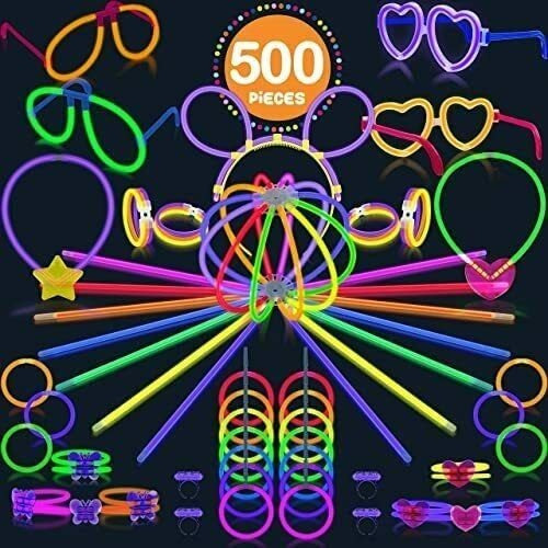 Glow Sticks, Glow Sticks, Glow Sticks 500 Party Pack, Fqn6y