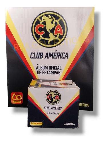 Álbum Pasta Suave Club América + Caja De 50 Sobres Panini