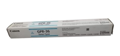 Tóner Canon Gpr-36 Cian Original Para C2020/c2025/c2030