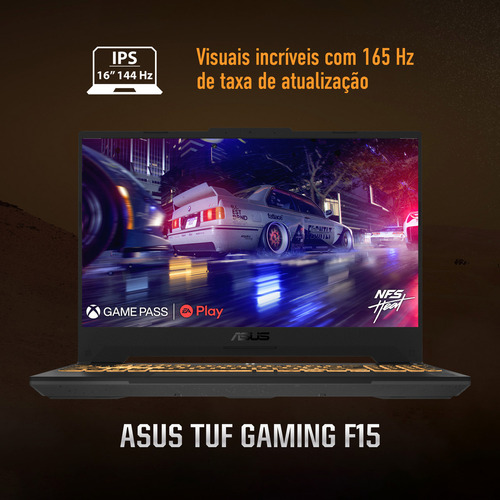 Notebook Asus Tuf Gaming F15 I7 Rtx4060 16ram 512ssd W11