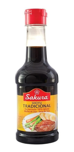 Molho Shoyu Tradicional Fermentação Natural Pet 150ml Sakura