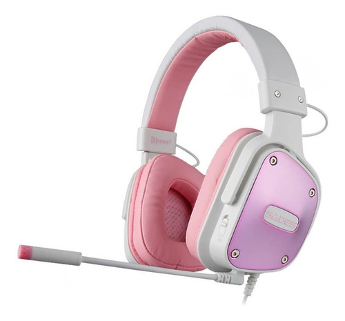 Imagen 1 de 5 de Audifono Gamer Pink Diadema Sades Dpower Rosa