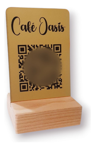 Letrero Código Qr Para Menú, Wifi, Redes Sociales (12 Pzas)