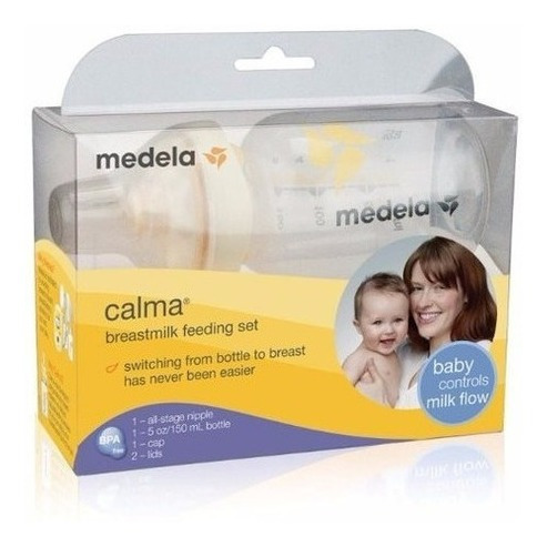 Biberon Con Chupo Calma Medela 5 Onzas Valvula De Control