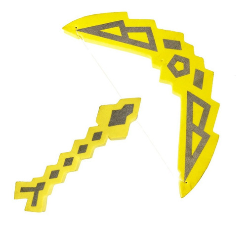 Imagen 1 de 7 de Arco Y Flecha Minecraft - Armas De Goma Eva Juguete Niños