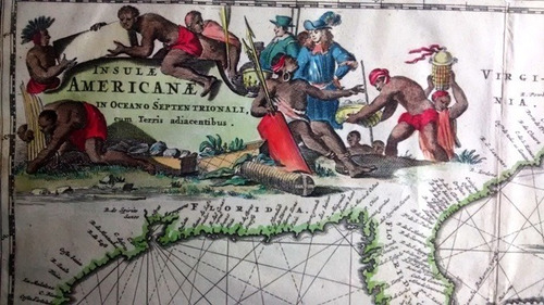 Insulae Americanae In Oceano Septentrionali - Original 1671