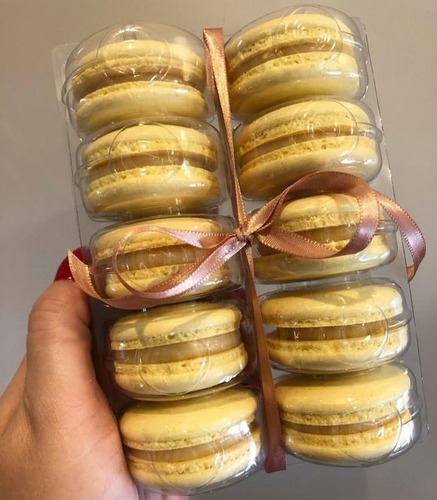 Imagem 3 de 4 de Embalagem Para Macarons 10 Cavidades 50 Un. Frete Grátis