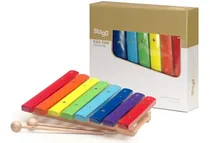 Comprar Xilofon 8 Notas Metalicas Infantil Con Golpeador Base Madera