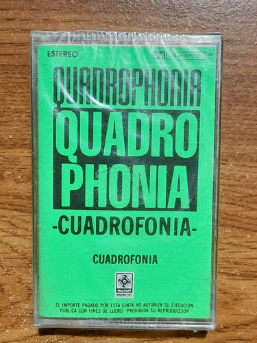 Quadrophonia.  Quadrophonia. Casete Musart 