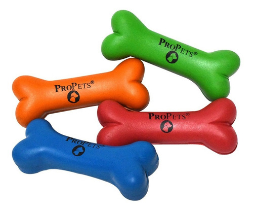 Juguete Para Perro Hueso Macizo Ch De Hule Natural Propets Color Naranja