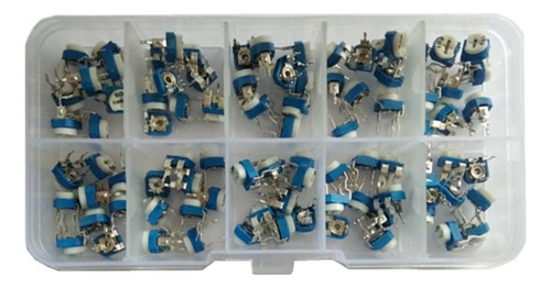 100pcs 10 Value 500 Ohm - 1m De Surtido De Potenciómetros