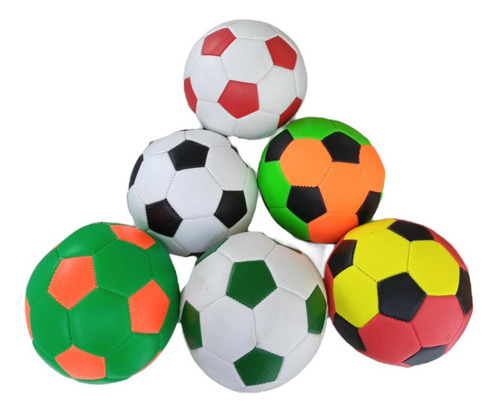 Mini Bola De Futebol Colorida Kit Com 30 Bolas 15cm - Nª2