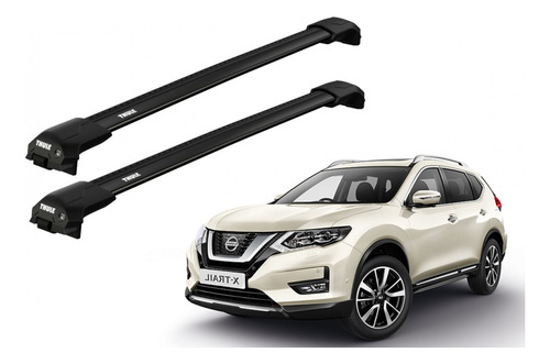Barras Thule Nissan X-trail 14-21 Re / Edge Flush Black