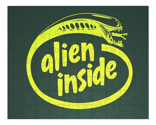 Quebra-cabeça 90 Peças 30cm Alien Inside Intel