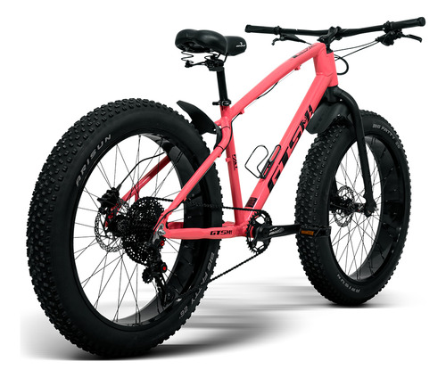 Bicicleta 26 Gts M1 Fat Bike Freio Hidráulico 1x11 Fat Trail Cor Goiaba Tamanho Do Quadro 17