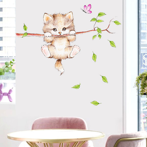 Adhesivo De Pared De Primavera Para Dormitorio, Estudio, Fon