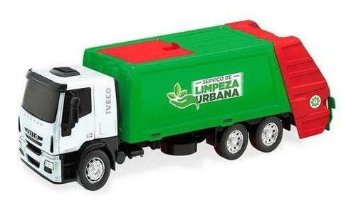 Brinquedo Caminhão Menino Iveco Coletor Lixo 342 Branco