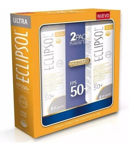 Bloqueador Solar Eclipsol Ultra +50 Uso Diario 2pack 125g/cu