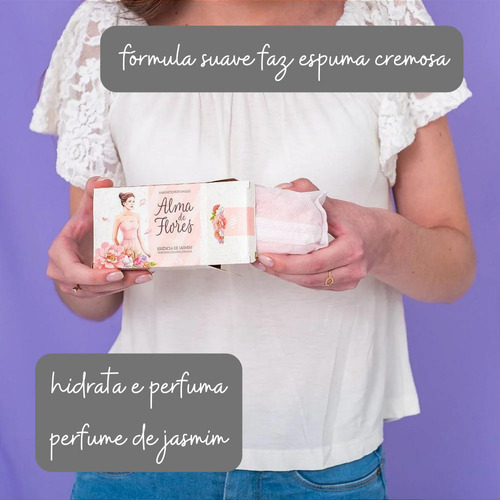 Kit 14 Sabonete Em Barra Alma De Flores Fragrâncias Variadas