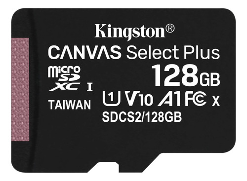 Tarjeta De Memoria Kingston Canvas Sdcs2/128gb Canvas Select