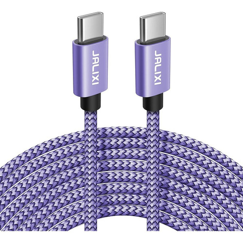Purple Usb C To Usb C Cable  20ft    Extra Long Usb Typ...