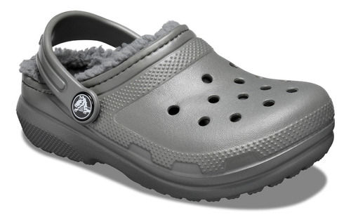 Zueco Crocs Classic Lined Niño Slate Grey/smoke