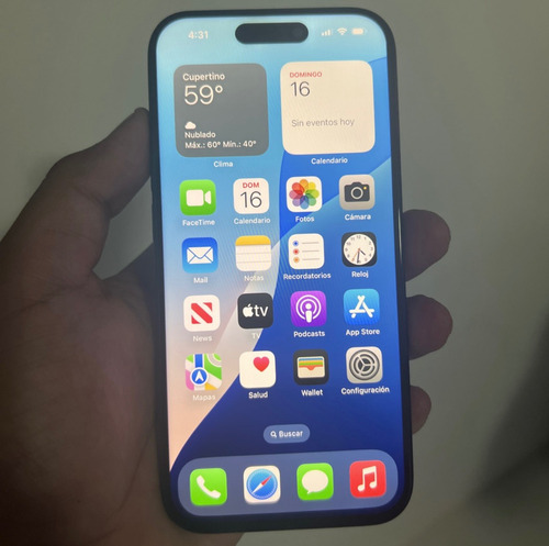 Apple iPhone 15 Pro (256 Gb) - Titanio Azul Sim Físico (Usado)